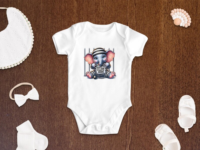 Just Done 9 Months Inside Svg, Cute Baby Bodysuit Design, Funny Newborn Digital Art, Infant onsie Png, Baby Shower Gift , Commercial use image 4