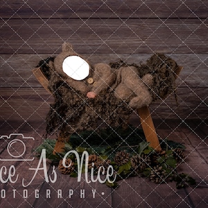 Newborn Digital Backdrop, Teddy digital background newborn,  face insert backdrop newborn, newborn face digital, newborn digital composite