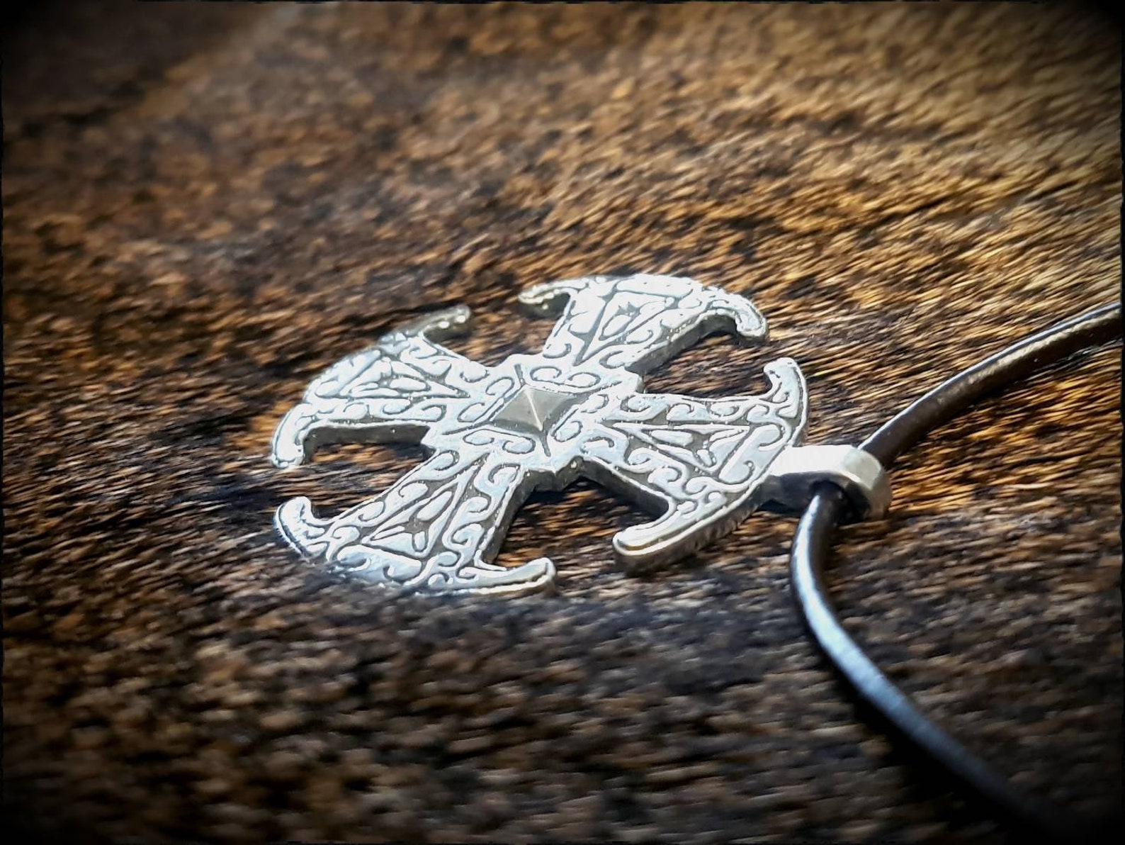 Viking Saxon Canterbury Cross Pendant Necklace Etsy UK