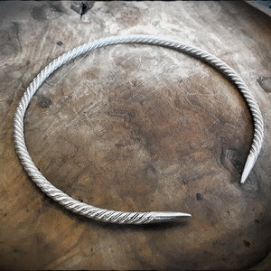Sterling SIlver Viking Celtic Torc