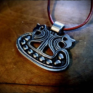 Danish Viking Dragon Ship Pendant