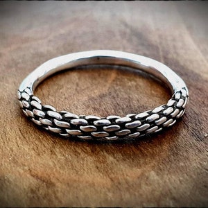 Sterling Silver .925 Hand Forged Viking Ring