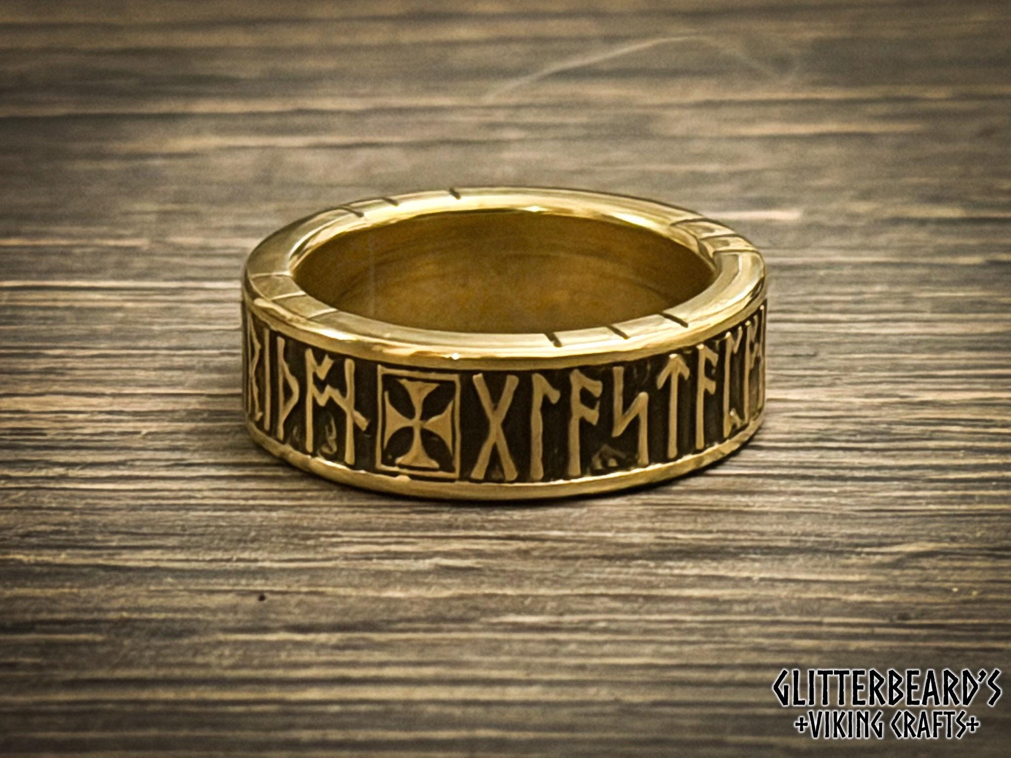 Bramham Moor Anglo Saxon Viking Rune Ring - Etsy UK