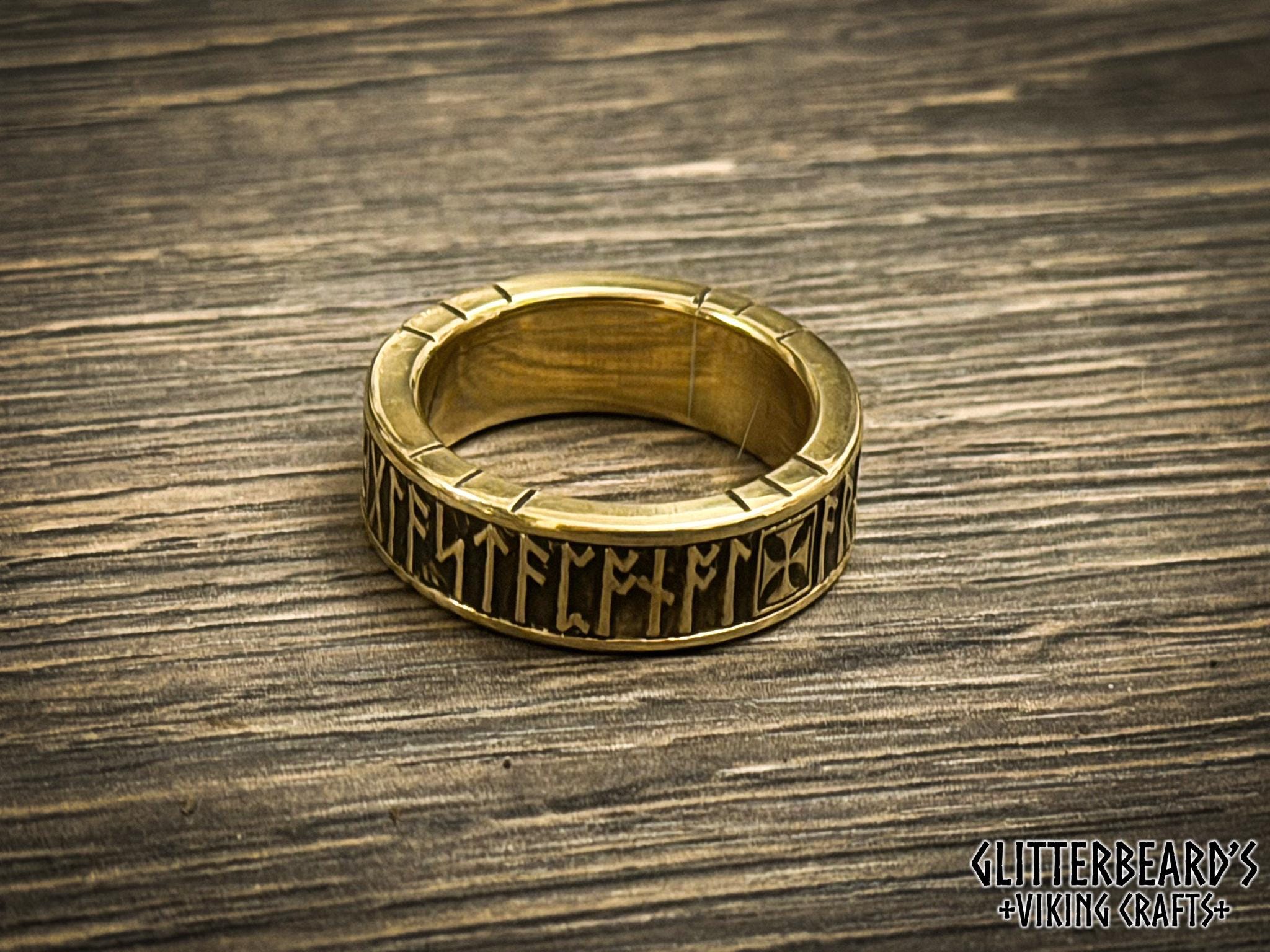 Bramham Moor Anglo Saxon Viking Rune Ring - Etsy UK