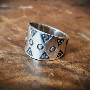 Viking Silver Stamped Ring