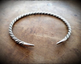 Viking Silver Twisted Bracelet