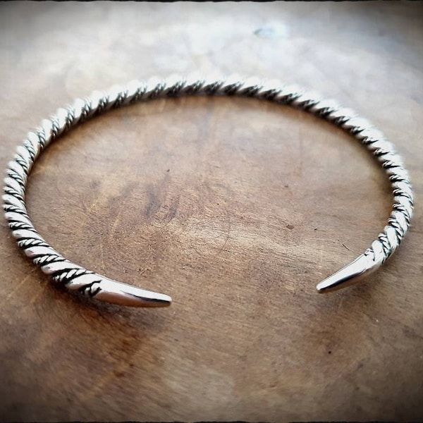 Viking Silver Twisted Bracelet