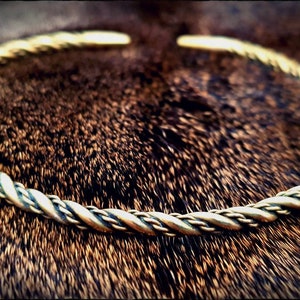 Viking Bronze Twisted Bracelet Arm Ring