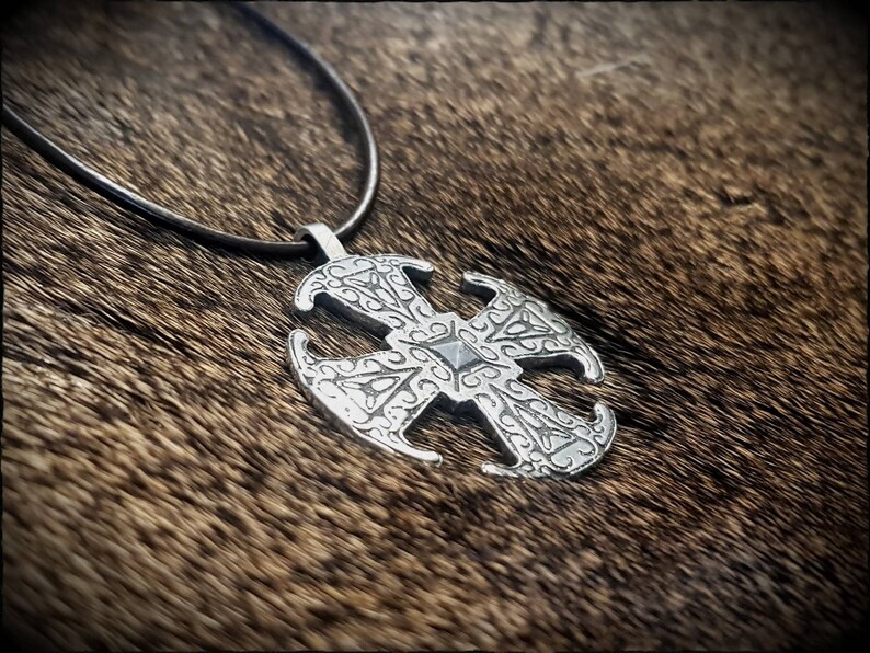 Viking Saxon Canterbury Cross Pendant Necklace Etsy UK