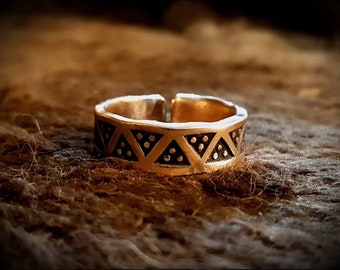 Viking Saksische bronzen ring