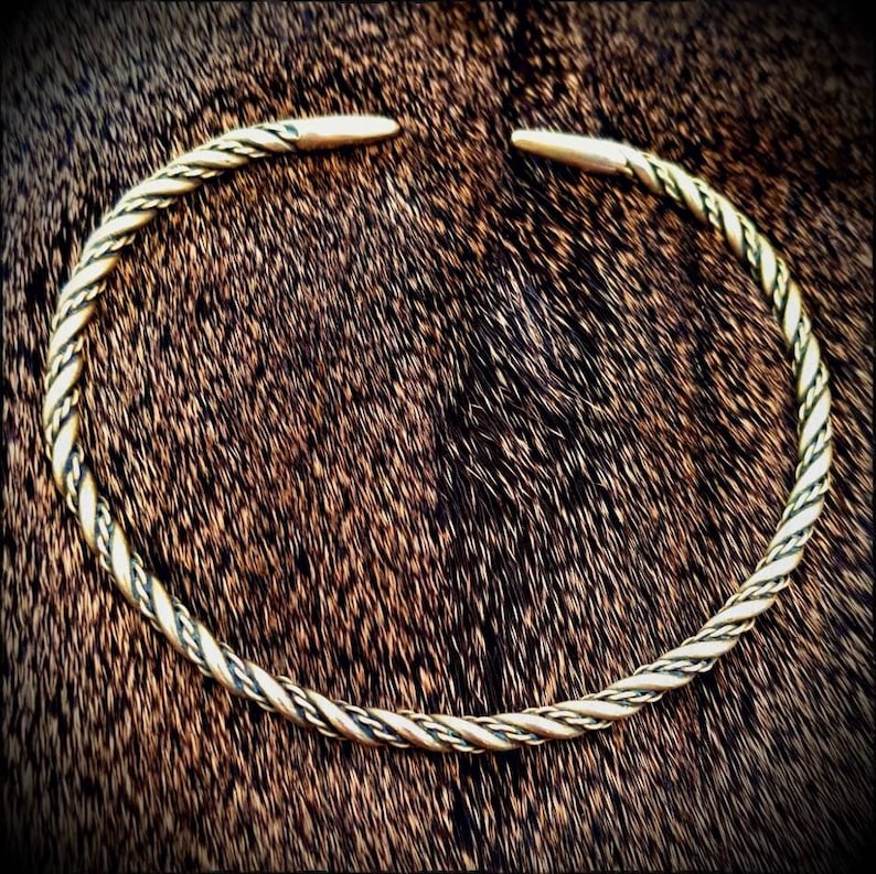 Viking Bronze Twisted Bracelet Arm Ring