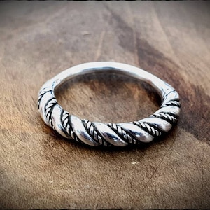 Sterling Silver Viking Twisted Ring