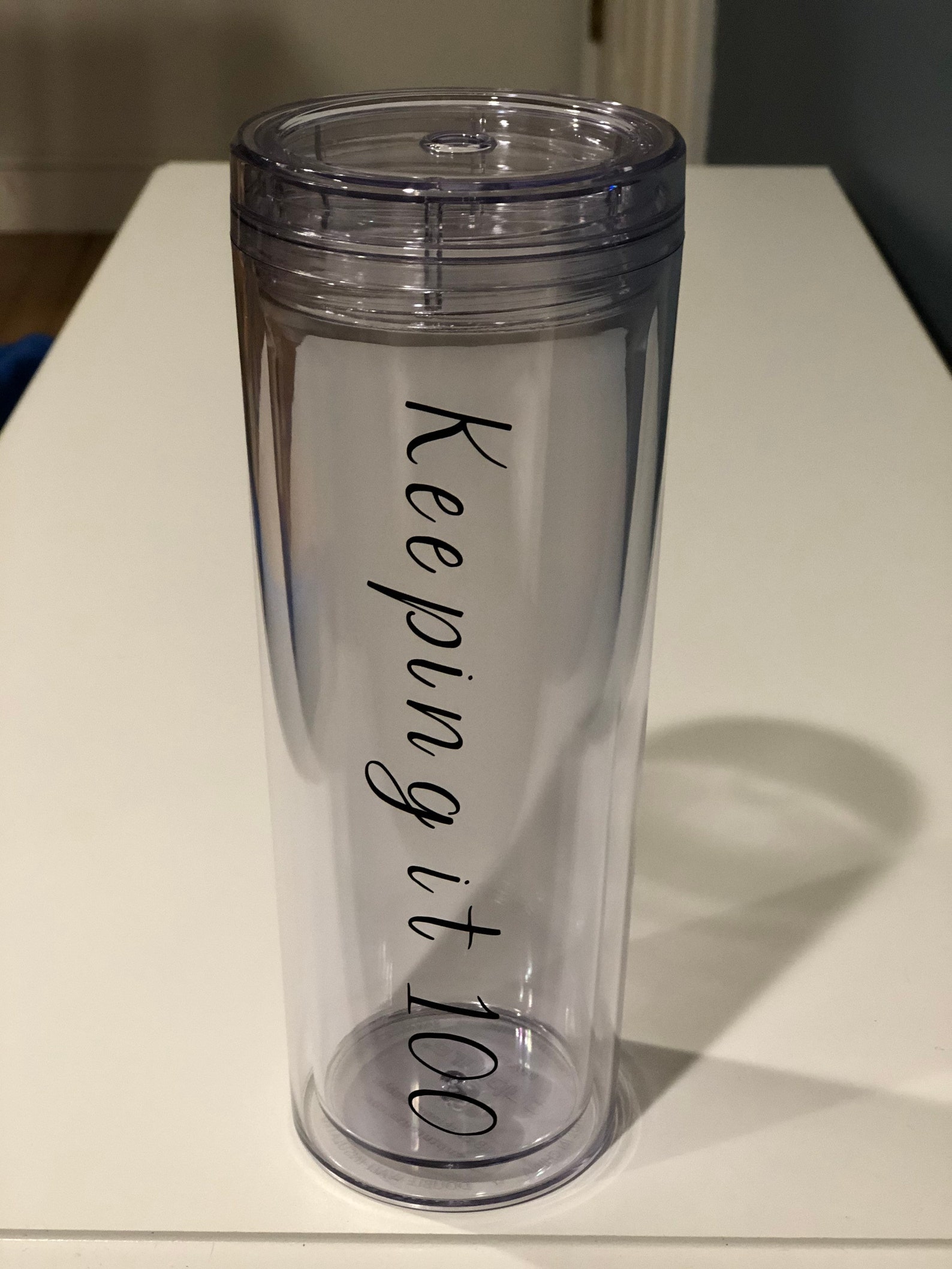 Skinny 18oz Personalized Water BottleClear Etsy
