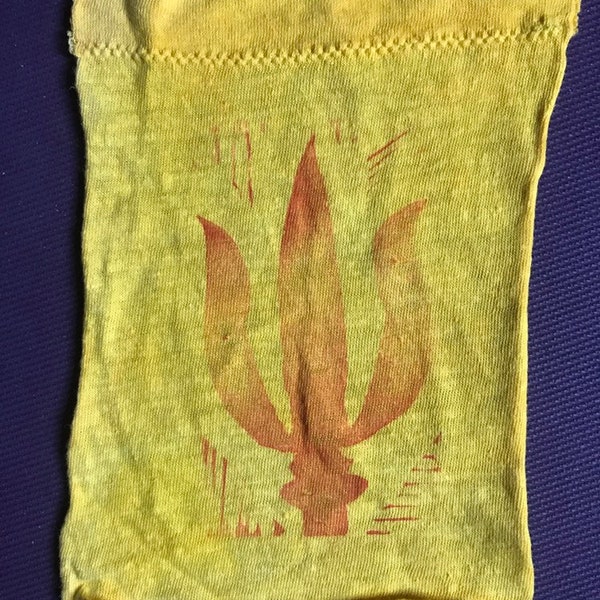 Handmade Prayer Flag - Individual - Organic Hemp / Cotton Blend