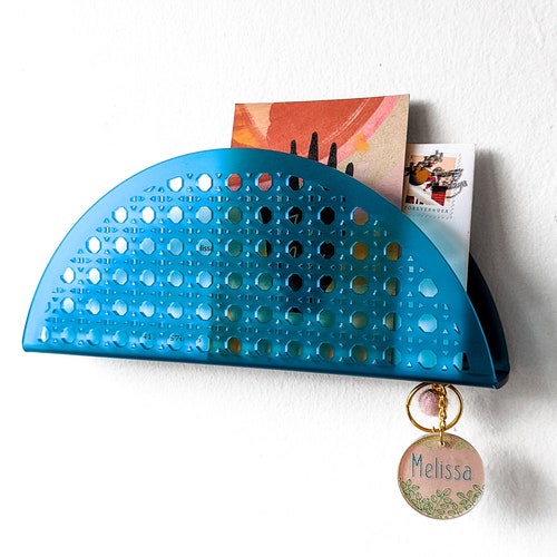 Wall Mounted Clear Acrylic Mail Holder With 5 Hooks Made in Etsy