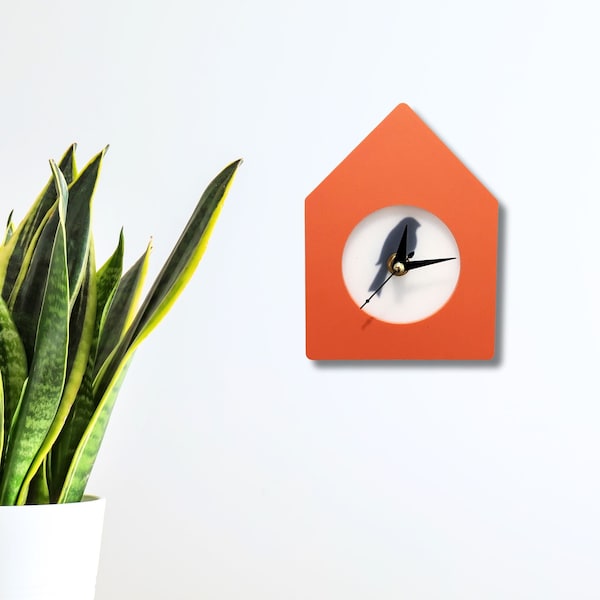 Birdhouse Acrylic Wall Clock - Mini