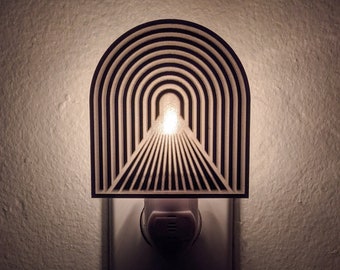 Light at the End of the Tunnel Mirrored Acrylic Night Light