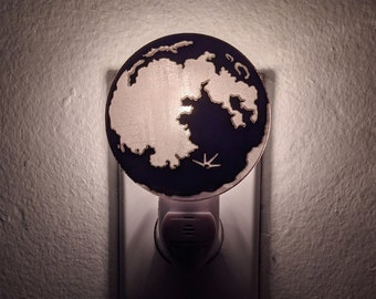 Full Moon Bronze Mirror Acrylic Night Light