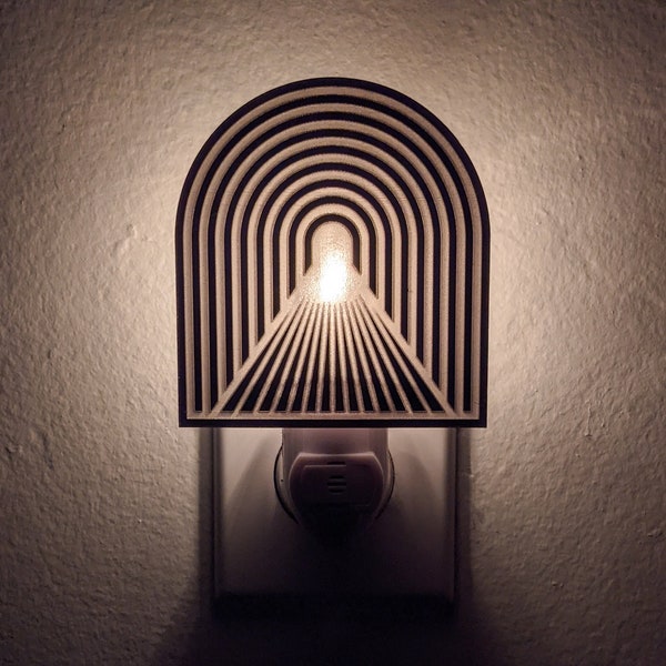 Light at the End of the Tunnel Mirrored Acrylic Night Light