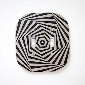 Spooky Spiral Double Switch Plate Cover - Multiple Options