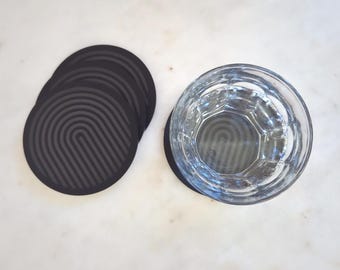 Graphic Arches Acrylic Coasters Set of 4