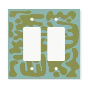 Matisse Abstract Double Switch Plate Cover