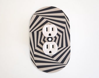 Cubierta de placa de interruptor con espiral espeluznante: múltiples opciones