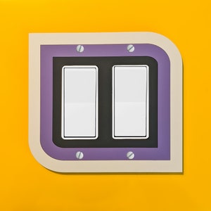 Retro Style Double Light Switch Plate Cover