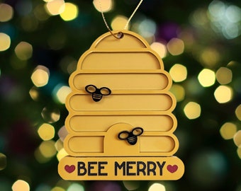 Bee Merry Bee Hive Ornament