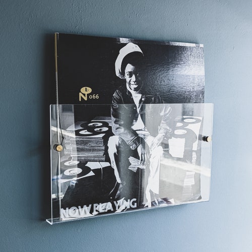 Now Playing Record Holder Wall Shelf