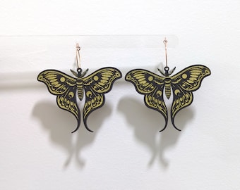 Luna Moth Earrings