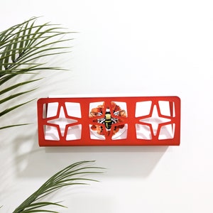 Triple Breeze Block Acrylic Wall Mail Holder - Pattern C
