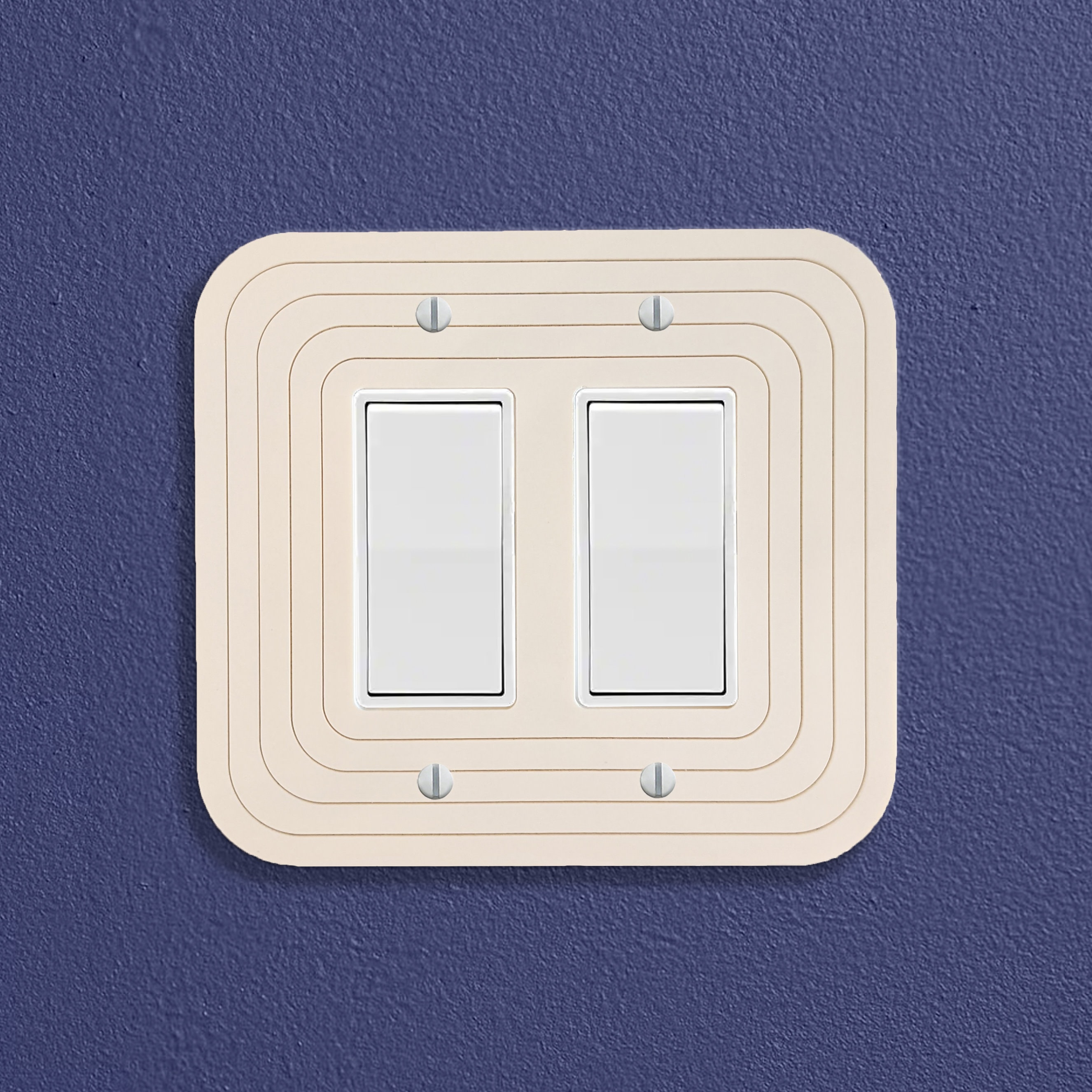 Minimalist Oval Triple Light Switch Plate Cover Multiple Etsy