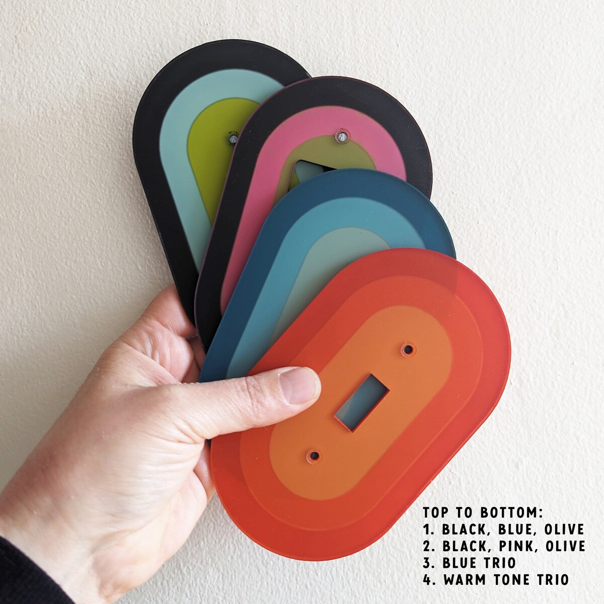 Retro Oval Light Switch Plate Cover - Multiple Options - Etsy