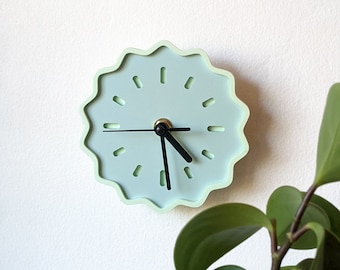 Mini Fluted Geometric Acrylic Wall Clock