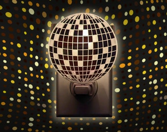 Disco Ball Mirrored Acrylic Night Light