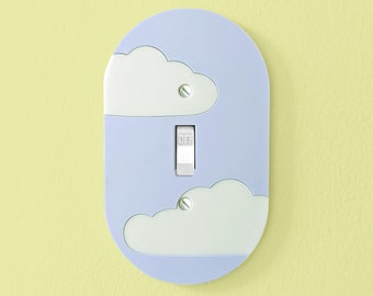 Couvercle de plaque d'interrupteur ovale Sky of Clouds - Plusieurs options