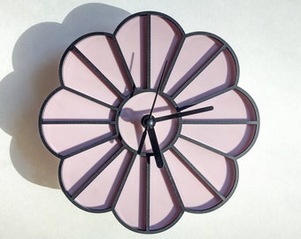 Mini Graphic Flower Acrylic Wall Clock