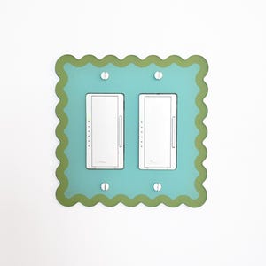 Squiggly Wiggly Double Switch Plate and Outlet Covers