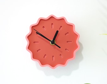 Mini Fluted Geometric Acrylic Wall Clock