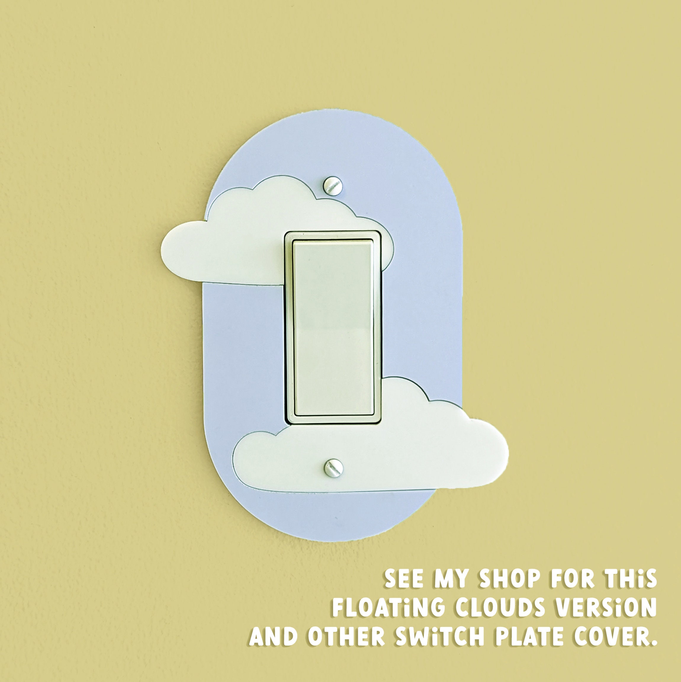 Sky of Clouds Oval Light Switch Plate Cover - Multiple Options - Etsy