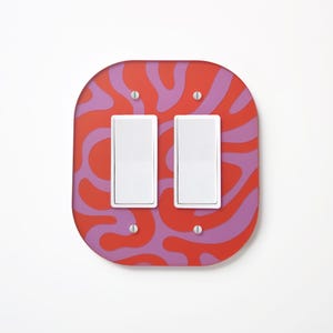 Groovy Tiger Stripe Double Light Switch and Outlet Plate Covers  - Multiple Options