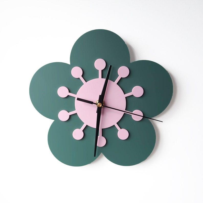 Flower Wall Clock image 1