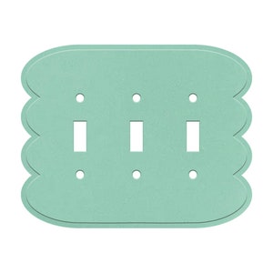 Rounded Wiggles Triple Light Switch Plate Cover  - Multiple Options