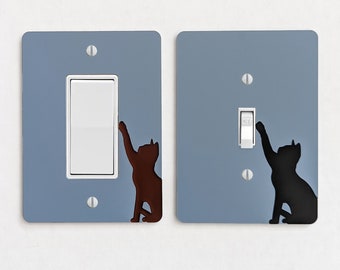 Playful Cat Switch Light Plate Cover  - Multiple Options