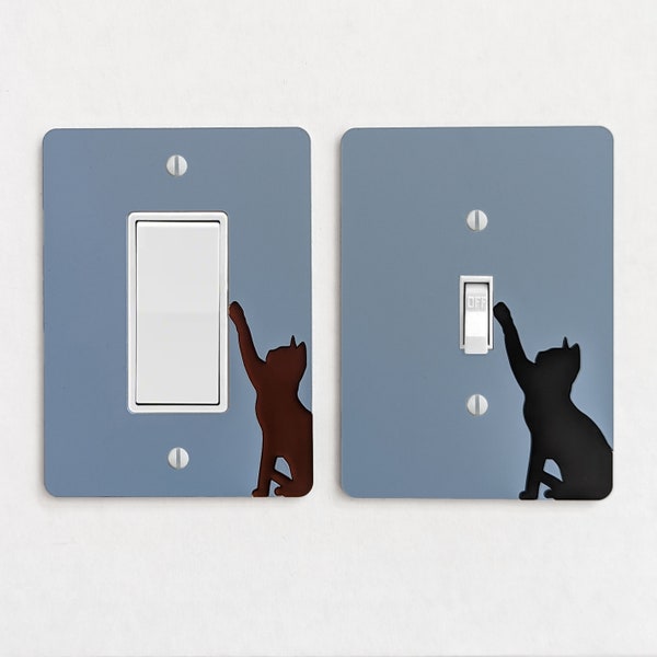 Playful Cat Switch Light Plate Cover  - Multiple Options