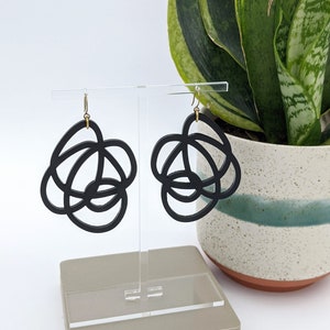 Squiggles Matte Acrylic Earrings