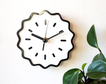 Mini Fluted Geometric Acrylic Wall Clock