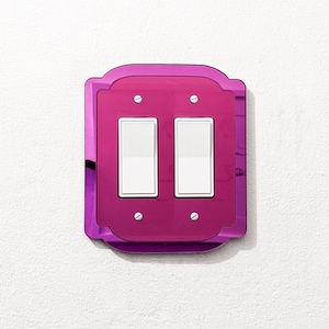 Retro Glam Double Light Switch Plate Cover  - Multiple Options