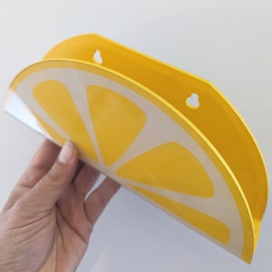 Lemon Slice Acrylic Wall Mail Holder image 5